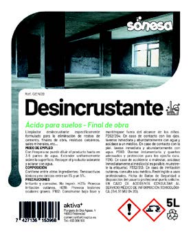 DESINCRUSTANTE FINAL DE OBRA